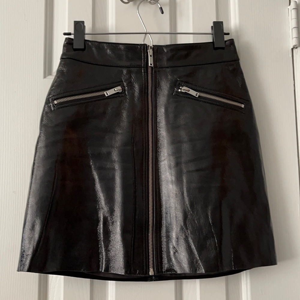 Maje vinyl leather skirt!!!